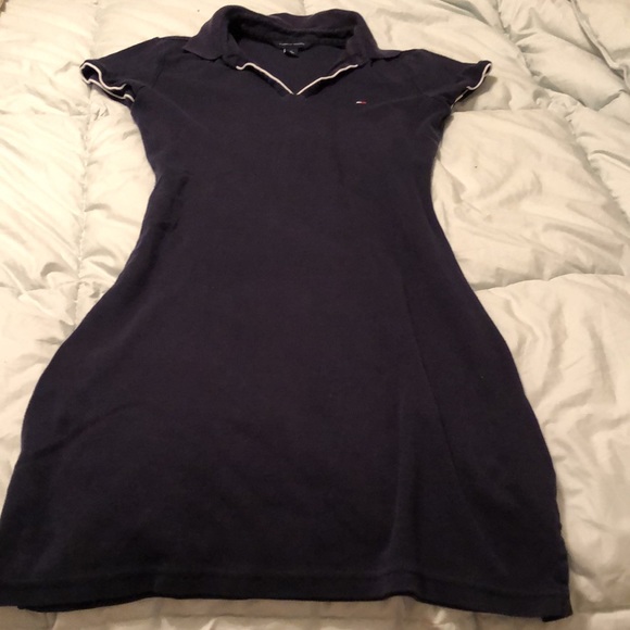 Trendy Tommy Hilfiger mini dress with collar - Picture 2 of 4